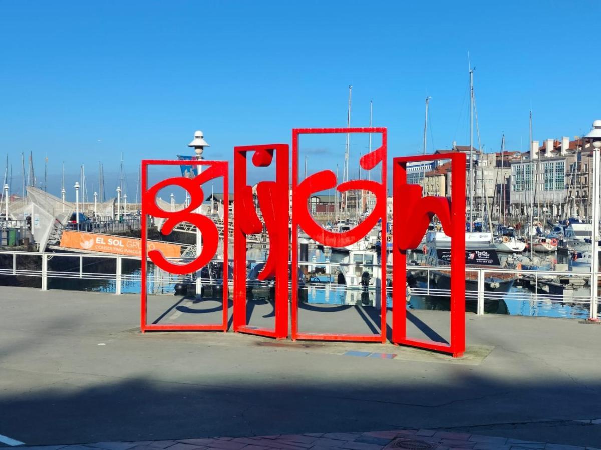 Ferienwohnung Las Letronas Gijón Exterior foto